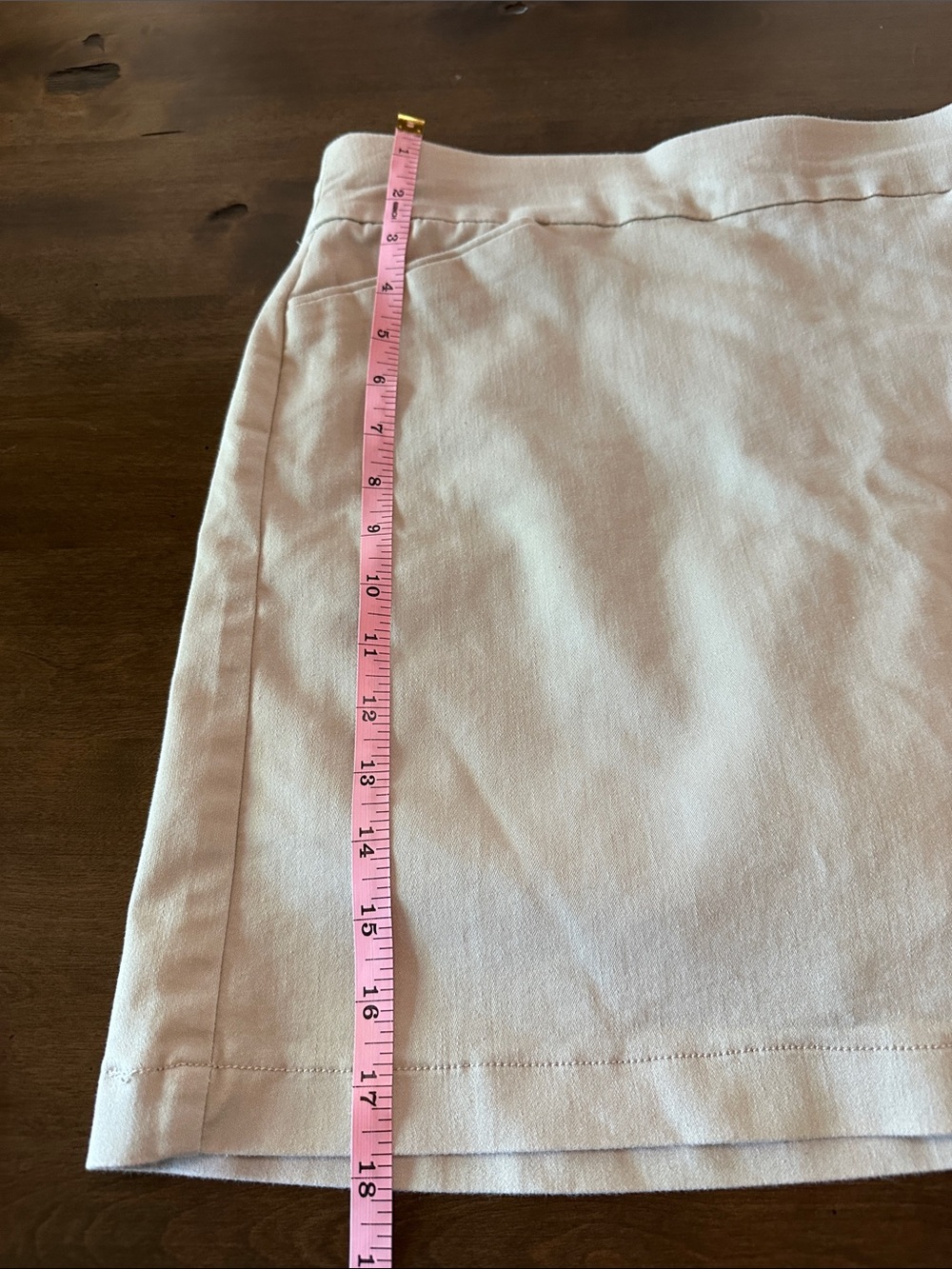 croft & barrow The Effortless Stretch Skort Light Tan Size 8 - Picture 12 of 12